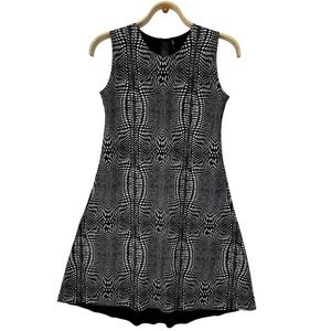 Norma Kamali Womens Black White Monochrome Stretch Dress  Sz:XS/S